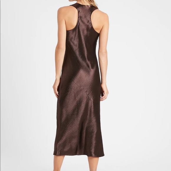 NWT Banana Republic Satin Midi Slip Dress 🤎 - Picture 2 of 3